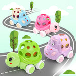 xFFFun 4 Set Toy Cars for Toddler Girl, Toddlers Push Car Toys Pink, Rattles Push and Go Truck, Birthday Presents for Twin Girls 3 + Year Old Twins Gift Ideas