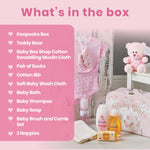 Baby Box Shop Baby Shower Gifts for Girl, Newborn Essentials in a Pink Baby Girl Hamper for New Born