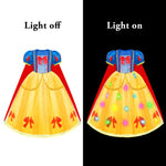 Meland Princess Dress - Light Up Princess Dress Up Clothes for Girls 3-8 Princess Costumes for Girls Toddlers Birthday Gift