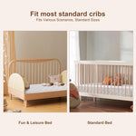Tiankehan Premium Crib & Toddler Mattress-52"x27.6"x5", 100% Knitted Fabric, Soft Moisture Absorbent & Breathable Crib Mattress, Fits Standard Cribs & Toddler Beds