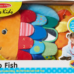 Melissa & Doug K’s Kids, Flip Fish Stuffed Animal, Soft Baby Book, Multi-Textured Squeaking & Crinkling Infant Sensory Toys for Babies with Baby Mirror, Tummy Time Toys for Infants Ages 0–9 Months