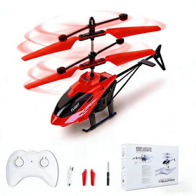 Remote Control Helicopter, Gesture Sensing Indoor Flying Helicopter Toys,RC Airplane for Teenages with 10Mins Flight, RC Helicopters for Kids with Light,Birthday Gifts for Boys and Girls (Red)