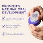Lansinoh NaturalWave Baby Bottle Nipples, Fast Flow, Size F, 6+ Months, 4 Count – 100% Soft, Durable Silicone, Made Without BPA BPS, Anti-Colic, Supports Baby’s Developing Mouth and Teeth