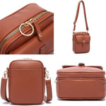 Collaboraten1 Crossbody Leather Bag,Collaboraten1 Crossbody Bag,Adjustable Large Capacity Anti-Theft Backpack