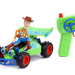 Jada Toys Jada Disney Pixar Toy Story 4 Turbo Buggy W/Woody Radio Control Vehicle, 2.4 Ghz, 1: 24