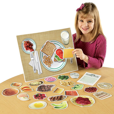 Learning Resources Magnetic Healthy Foods - Play Kitchen Accessories Magnets, Toddler Grocery List Market Pretend Play, Sorting Fruits Vegetables Toys, Fine Motor Skills, Gifts for Boys and Girls