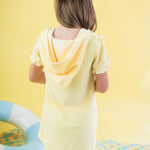 RuffleButts Girls Terry Knit Full-Zip Swim Cover-Up - Fashion Swimwear Cover-Up Dress