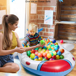 Kiddie Pool for Toddlers, Splash Pad for Kids Ages 4-8, 68" Inflatable 3-in-1 Swimming Pool for Kids, Backyard and Outside Sprinkler Play Mat Wading Pool for 3 4 5 6 Year Old