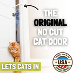 Door Buddy Baby & Cat Door Latch - Grey. Adjustable Strap Keeps Kids Out of Cat Areas. Simple Child Safety Lock for Doors. The Easier Baby Gate and Kitty Door Interior Alternative.