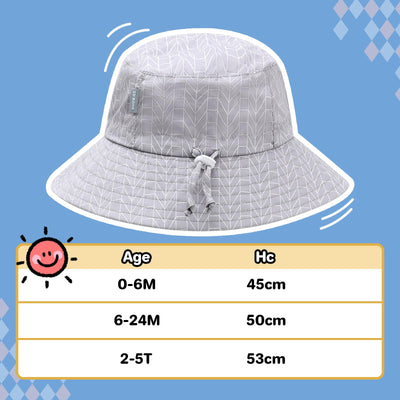 FUOITA UPF 50+ Baby Sun hat Baby Bucket hat with Strings Summer Sun Protection Infant Sun hat for Kids Orange