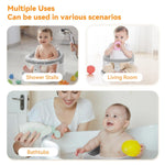 Baby Bath Seat for Babies 6 Months & Up - 360°Protection Bath Seats for Babies Sitting Up | Baby Infants Bath Chair with Temperature Alert & Cushion | Toddler Bath Seat Newborn Baby Bathtub Seat