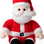 Bearington Mr. Santa Claus Christmas Stuffed Animal - 16" Kringle Plush Toy Santas with Soft Fabric, Inner Bean Bags and Floppy Body for Holiday Décor, Kids, Teens Giving