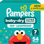 Pampers Diapers - Baby Dry - Size 1, 44 Count, Absorbent Disposable Infant Diaper (Packaging May Vary)
