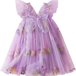 NNJXD Baby Girl Tulle Dress Casual Flower Embroidery Toddler Dresses