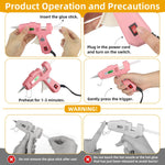 8 Pack Hot Glue Gun Kit with 100 Glue Sticks, 100mm x 7mm, Fast Preheating Hot Melt, Mini Safe High Temp Glue Guns for Kids Crafts, School DIY Projects Quick Home Repairs, Offices (20W)