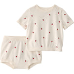 Little Planet by Carter's Girl 2-piece Shorts Set made with Organic Cotton, Berry Print, 12M