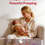NCVI Wearable Breast Pump, Hands Free Electric Breast Pump with 4 Modes & 9 Levels Suction, Portable Breast Pump Ultra Quiet <42dB, 150min Battery Life, 19/21/24mm Flange, Breastfeeding Pump for Moms