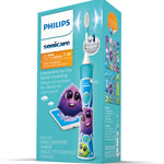 Philips Sonicare for Kids 3+ Bluetooth Connected Rechargeable Electric Power Toothbrush, Interactive for Better Brushing, Turquoise, HX6321/02