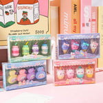 4-Piece Set of Pencil Erasers, Cute Drink Shaped Erasers,Drawing Stationery DJA531-04