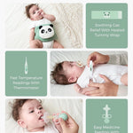Momcozy Elite Baby Kit, Superior Baby Shower & Registry Essential Kit for Grooming & Health & Cleansing Care, Electric Nail File & Nasal Aspirator,Tummy Wrap,Thermometer,Bath Brush,Teether,Storage Bag