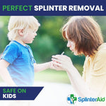 SplinterAid - Painless Splinter Removal Kit (30-Pack) | Quick, Easy Splinter Out | Compact First Aid for Home, Travel, Camping | Perfect for Hiking, Woodworking, Outdoors | No Tweezers Needed