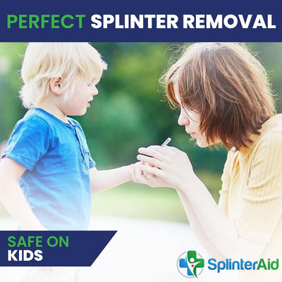 SplinterAid - Painless Splinter Removal Kit (30-Pack) | Quick, Easy Splinter Out | Compact First Aid for Home, Travel, Camping | Perfect for Hiking, Woodworking, Outdoors | No Tweezers Needed