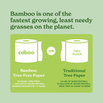 Caboo Tree Free Flushable Wipes, Certified Flushable, Septic Safe, Biodegradable, Chemical Free, Unscented Wipes for Adults made with Renewable Bamboo Based Viscose (Pack of 3, Total of 180)