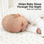 KeaBabies 2-Pack Organic Crib Sheets for Boys, Girls - 52x28 Fitted Crib Mattress Sheet Neutral, Breathable Jersey Cotton Cover for Baby Bed, Toddler Mattress, Soft & Cute Prints (Herb)