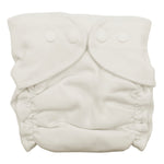 White cloth diaper on a white background