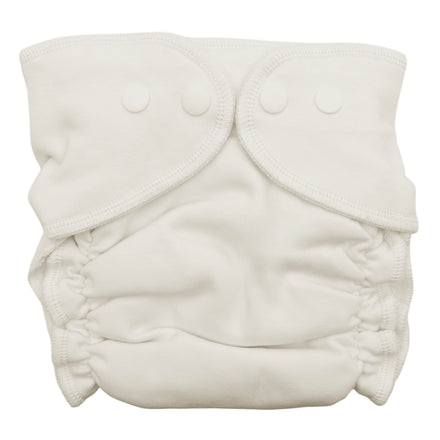 White cloth diaper on a white background
