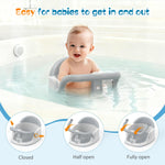 Baby Bath Seat for Babies 6 Months & Up Sitting Up, Non-Slip Baby Bath Chair with Suction Cup, Safe and Comfortable Portable Infant Bath Seat for Bathroom, Bathtub Tub, Easy to Clean (Grey)
