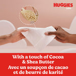 Huggies Calm Baby Diaper Wipes, Unscented, Hypoallergenic, 2 Push Button Packs (112 Wipes Total)
