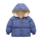 Vmterliya Baby Winter Coats, Outerwear for Toddler Kids Infants Boys Girls Light Puffer Warm Hooded Down Jacket for 2-7 Years (US, Age, 4 Years, 5 Years, Blue)