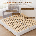 Kincongi Bed Rail for Toddlers, 59 Inch Swing Down Toddler Bed Rails with Wider U-Shape Base, Breathable Baby Bed Rail Guard for King, Queen, Full, Twin Bed Rail for Baby