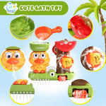 Baby Bath Toys for Kids Ages 1-3 Interactive Toddler Bath Toys Duck Sensory Bathtub Water Shower Toys with 3 Stacking Cups for 12+ Months Boys Girls Birthday Gifts