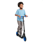 Radio Flyer Kickstart Max, Lightweight and Foldable Two-Wheel Kick Scooter Ages 8+, 220 lb Max, Large Wheels and Front Suspension for Smooth Ride
