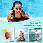Kids Swimming Ear Plugs,3 Pairs Waterproof Reusable Silicone Child Swim Earplugs for Swimming Surfing Bathing Showering,Small Children Water Ear Plugs Suitable for Boys and Girls (Kids 6-14 Years Old)