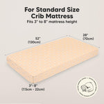 KeaBabies 2-Pack Organic Crib Sheets for Boys, Girls - 52x28 Fitted Crib Mattress Sheet Neutral, Breathable Jersey Cotton Cover for Baby Bed, Toddler Mattress, Soft & Cute Prints (Lune Mystic)