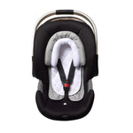 Pro Goleem Car Seat Head Support Infant, Soft Infant Car Seat Insert, 2 in 1 Carseat Head Support for Newborn, Perfect for Car Seat, Stroller, Swing, Bouncer, Gray and Black