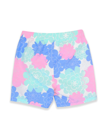 RUGGEDBUTTS Boys UPF50+ Sun Protection Fruits & Florals Swim Trunks - Pastel Petals, 3T