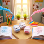 Cute Cow Pencil Sharpener - Kawaii Animal Design Sharpener for Girls, Office and School Stationery Supplies, Gift for Students and Teachers (Random 1PC)