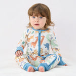 pureborn Baby Girls Sleeper Viscose from Bamboo Pajamas 2-Way Zipper Snug Fit Sleepwear Wild Party 0-3 Months