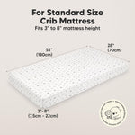 KeaBabies 2-Pack Organic Crib Sheets for Boys, Girls - 52x28 Fitted Crib Mattress Sheet Neutral, Breathable Jersey Cotton Cover for Baby Bed, Toddler Mattress, Soft & Cute Prints (Nordic)