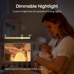 JolyWell Baby Night Light with Sound Machine, RGB Egg Light for Kids, 3 Color Temperatures, Stepless Dimming, USB-C Rechargeable, Touch Lamp for Nursery & Bedroom