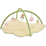 2PM SPORTS Green Butterfly Theme Baby Play Mat, Tummy Time Mat for Infant Newborn, Baby Play Gym Mat for Girl 0-6 6-12 Months, Activity Gym 5 Detachable Toys for Motor Skills & Sensory Development