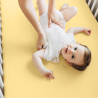KeaBabies 2-Pack Baby Crib Sheets for Boys, Girls - 52x28 Viscose Derived from Bamboo Toddler Bed Sheets Neutral, Fitted Crib Mattress Cover for Standard Baby Bedding, Soft & Cozy (Sunshine)