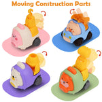 Baby Animal Pull Back and Go Truck Toys, Cars Toys for 1, 2, 3 Year Old Boys, Girls, Birthday Gifts for Toddlers, Preschools, Kids, Colorful 6 Pack