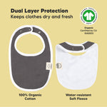 8-Pack Organic Baby Bibs for Boys, Girls - Soft Cotton Drooling and Teething Baby Bibs, Baby Girl Bibs, Baby Boy Bibs, Baby Drool Bibs for Baby Girl, Boy, Newborn Infant Bibs (Basics)