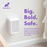 Extra Large Outlet Cover Box – Doorbell Transformer Cover & Large Outlet Cover for Bulky Plugs, Outlet Covers Baby Proofing, Childproof Electrical Outlet Box for Power Bricks & Adapters