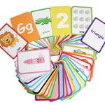 ZazzyKid Flash Cards for Toddlers Learning: 54 Double Sides Flashcards for Alphabets, Numbers, Colors, Shapes - Educational Toys for Preschool